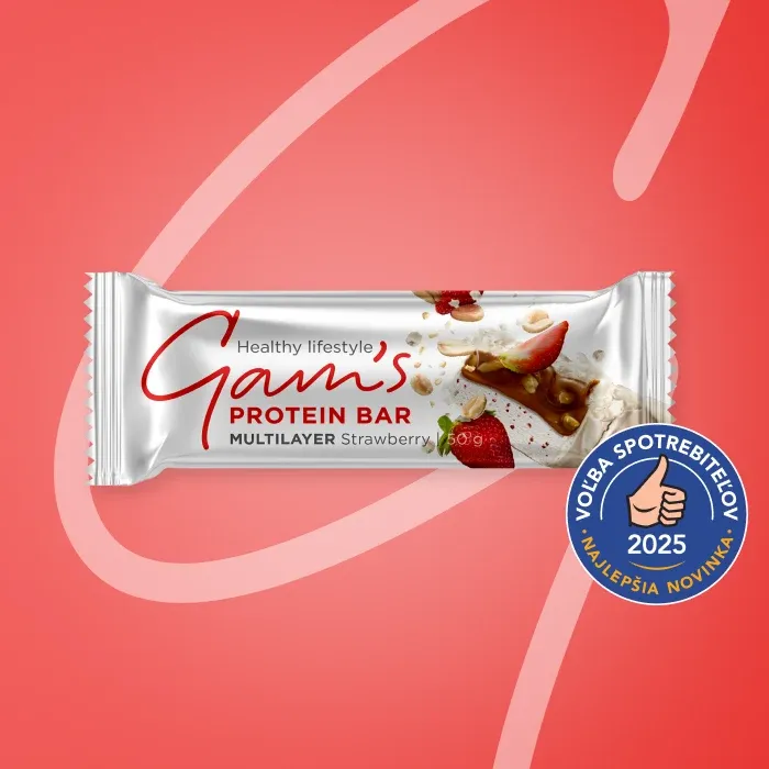 Gam's Tyčinka proteinová Multilayer jahoda 50 g